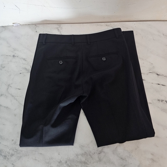 Vince Wool Black Straight Leg Carrer Work Pant 2 Preowned - Picture 4 of 8